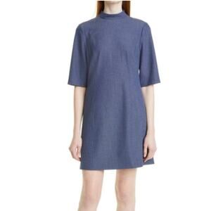 Alice + Olivia Coley A-line Dress Size: 8 Color: Blue